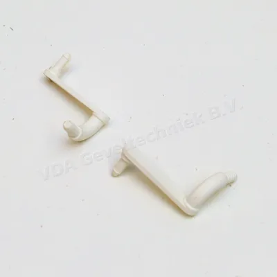 Aralco bocht hendel 19 / 43mm wit rechts (uitlopend artikel)