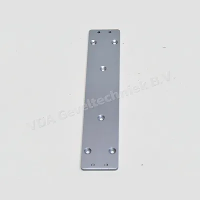 NHN Vlakke Montageplaat 282 x 54 mm zilver
