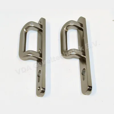 Edi Dieckmann Schuifdeurbeslag PC92 duwer SKG***Afgerond 245x30mm Zilver/F1 D4/4530