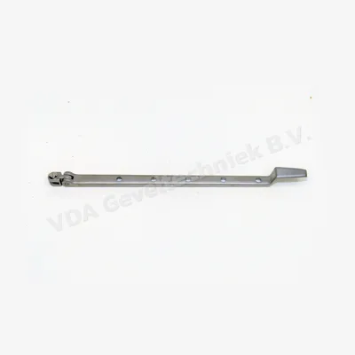 Raamuitzetter Giet Aluminium 5 gaats tbv stalen kozijn met bevestigings hoek op kozijn. 350 mm lang