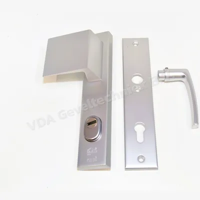 Ami Deurduwer/deurkruk langschild Buiten/Binnen Vrpl.251x 50mm PC92 kerntrekbeveiliging SKG**