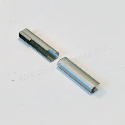 Siegenia afdekkap S schaarlager Zilver/EV1 FKSL0010. Kozijndeel boven scharnier. Links