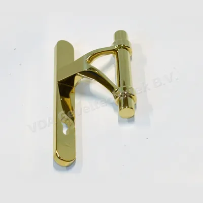 May Duwer 8020 op schild 6023 Buiten PZ92 Goud SKG** afgerond MASSIEF SCHILD