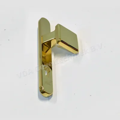 May Duwer 0733 OP 6023 Buitenschild PZ92 Goud SKG*** OVAAL MASSIEF SCHILD 257 x 34 x 12 mm