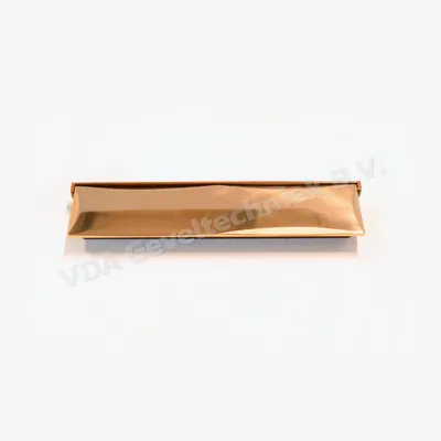 May HVN Brievenbus 8006 facette Messing kast 350x80 mm