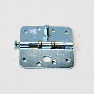 Axa scharnier Gegalv. 89x89x3 mm met kogellagers afgerond met dievenklauw