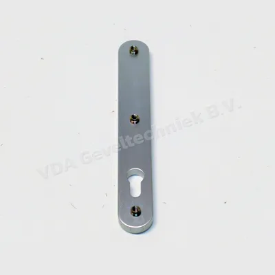 Edi Dieckmann Kronos blindschild 245x36 met cilindergat PZ92. Afgerond. 1200/135
