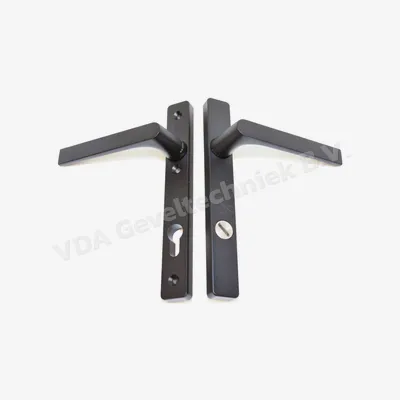 Sobinco Reynaers deurkruk garnituur Binnen / Buiten PC92 Touch Security zwart 9T05 structuur met Kerntrek