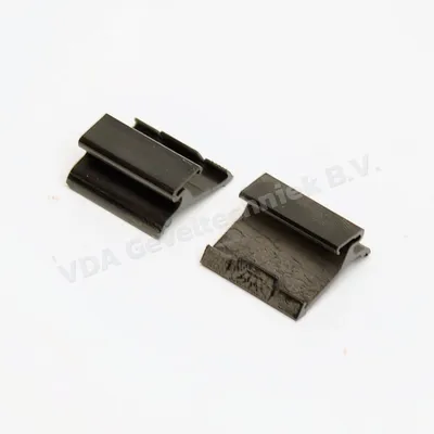 Schuco Glaslat klemclip 203102 clip plastic zwart blokje