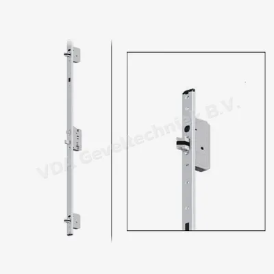 FUHR Meerpuntssluiting PANIEKSLOT 833P 55/92/ V24X1800 afgerond AUTOM.VERGR. onderbroken stift 9MM Rechts