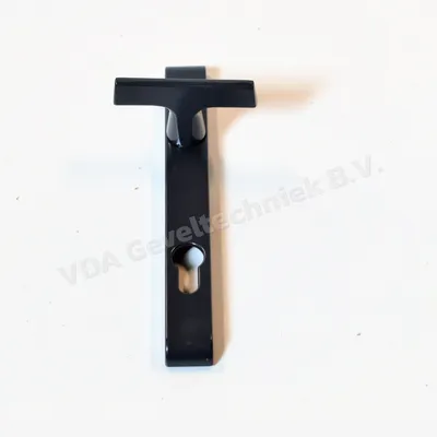 Sobinco T-deurkruk op langschild 817L VI PZ92 Buiten 221x26.5MM. Donker grijs