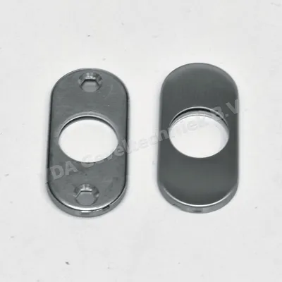 D-Line Ovale Cilinder Rozet Keso RVS 65x30 mm. 14.3437.02.450