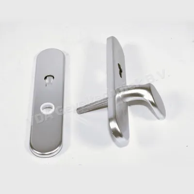 Hoppe Senioren Veiligheidsbeslag. Duwer/Kruk schild Rechts. PC72 F2 SKG**