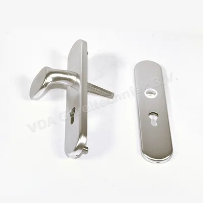 Hoppe Veiligheidsbeslag. Duwer/Kruk schild Links. PC55 F2 SKG**