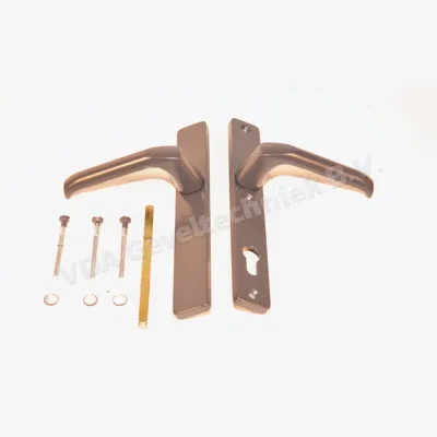 Hoppe smalschild kruk/kruk binnen blind / buiten PZ92 Mat Zwart