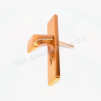 Hoppe 61G/2221/2220 deurkruk/knop schild PZ92 F4 / Brons Goud zonder kruk