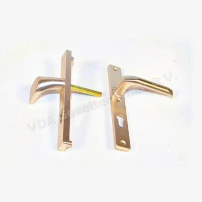 Hoppe Voordeurschild met kruk /duwer veiligheids binnen buiten PZ72 mm F2 240 x 30 mm links