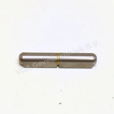 Aanlasscharnier Paumelscharnier Staal met messing lagerring 80x80x13 mm Profilrollen met vaste messing stift
