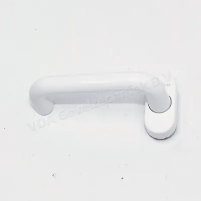 Schuco alu deurkruk met veer Wit RAL9016 stiftgat 10mm 210681