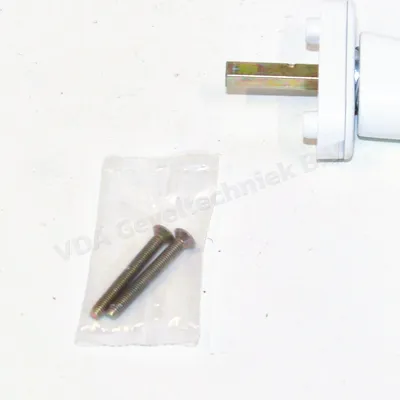Schuco raamgreep met drukknop stift 7 x 34 mm Wit 9016 2 x schroef M5 x 40 mm