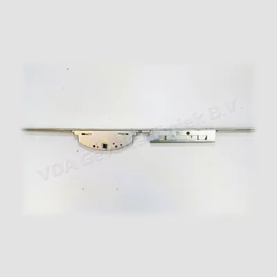 Habo Deur / raamespagnolet Type 972S vrpl 16 mm drn 33 met 3 haken krukh. 1050 mm lengte 2300 mm met stolpsluiting onder + tegen sluitstrip Type 972MK met stolpsluiting onder ,Dit is een 2 delige set zonder bovenaanzet stolpsluiting