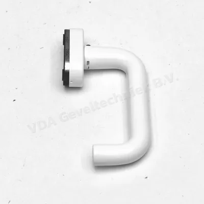 FSB 0 09 1070 21143 0105 deurgreep met ovale rozette universeel voor kozijndeuren Nutt 8MM. Wit Ral 9016