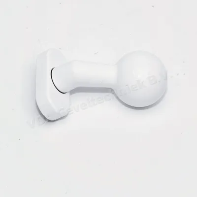 FSB vaste deurknop op ovale rozet HoH 50 mm geen stiftgat wit ral 9016