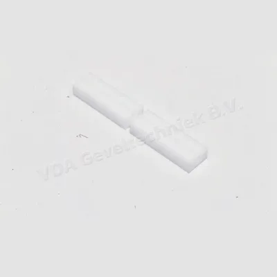 Reynaers 060.6587.01 Profielstuk vulblok set a 2 st. wit kunststof geleidingsblok 20 x 35 x 100 mm met gat