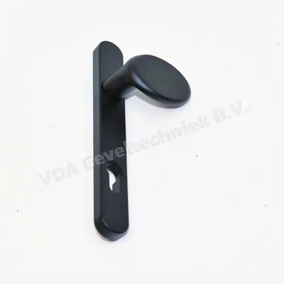 Reynaers Duwer buiten schild PC92 rechts Zwart structuurlak 220 x 30 x 12 mm. 061.7484