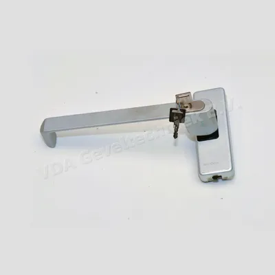 Schuco PSK Aluminium kruk hendel zilver afsluitbaar links