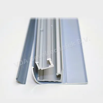 Siegenia PSK160 /PSK200 Railset Zilver 670-870 mm 36 en 16 mm Hoge Railprofiel