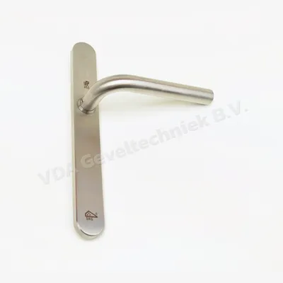 S2 Safe&Secure deurkruk langschild Veiligheidsbeslag buiten blind 256x32x10MM RVS Rechts Safe & Secure