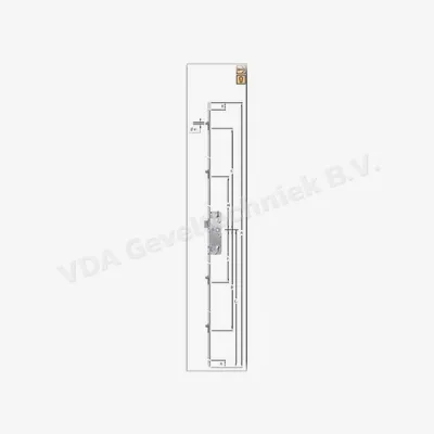 KFV Meerpuntssluiting AS4000 45/92/8/F16 2170 mm 4x verstelbare rolnok