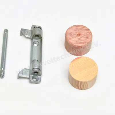 Roto bovenscharnier (Axerlager) A 12/18-9 incl. 2x prop diameter 34x44mm t.b.v. opvulling kozijn
