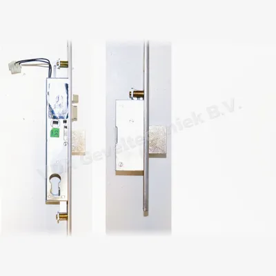 Nuova FEB Avant Elettrica Meerpuntssluiting Drn 25 / 85 / 8 / U24 x 1570 mm RVS Sleutelbediend 3 x Blokschoot electrisch 12 Volt 7450/1
