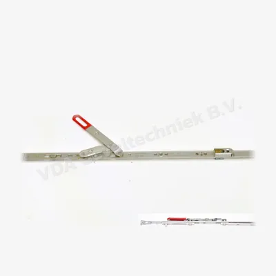 Roto NT constant stolpespagnolet (Stulpgetriebe). FFH 601-800 Gr. 690/ 195 Stolpvleugel raampomp met rode hendel.