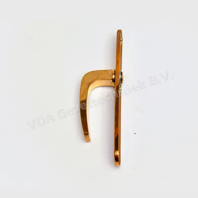 FSB Krukschild binnen PZ 92 Goud messing zonder stift 245 x 35 mm afgerond