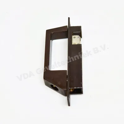 Eland Brandt Schuifpuigreep t.b.v. schuifpui aluminium (kruk) (klink) (hendel) Brons Bruin