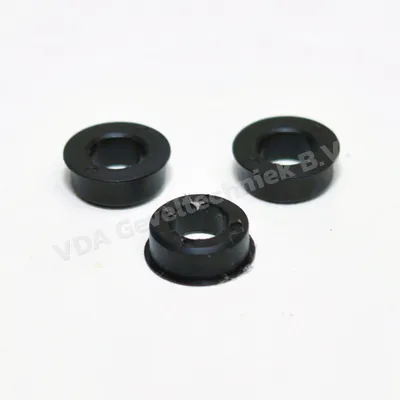 Hautau BZ Alu-HKS/SP verloopbus 10/6 mm zwart kunststof ringentje 232732