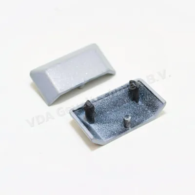 Afwaterkapje Grijs / zilver 34 x 18 mm ( prijs per stuk minimale afname 10 stuks )