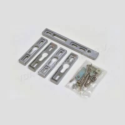 Sobinco Aliplast Pentalock sluitplaat set 9 mm hoog 1 x Hoofdsluitplaat + 4 x padnok sluitplaten