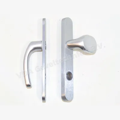 Stalufix Kruk / Duwer Schild set met Kerntrek binnen / Buiten PZ 92 36 x 250 mm afgerond SKG*** geen schroef stift Ami gatenpatroon