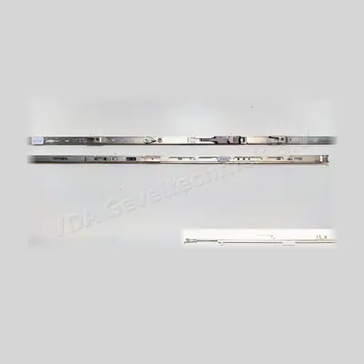 Roto NX constant stolpespagnolet (Stulpgetriebe). FFH 801-1000 Gr.890 Stolpvleugelraampomp met zwarte hendel. 2 x sluitplaat hendelhoogte 396 mm