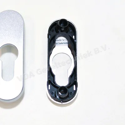 Hoppe Cilinderrozet ovaal afgerond schroefmaat 62 mm. Rozet: 85 x 28 mm