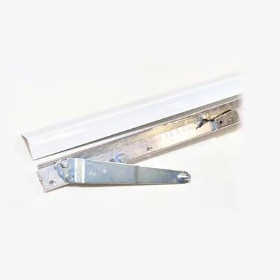 Siegenia PSK Set Kiepschaar Comfort Gr.160 Rechts + Afdekkap Ral 9003 wit met bevestiging en eindkapjes