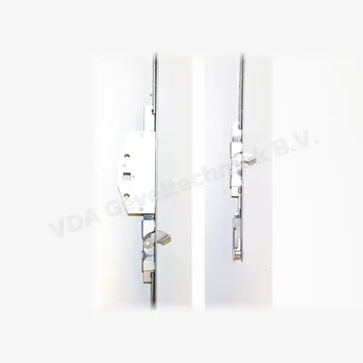 Assa Abloy raamespagnolet Drn 33 V16 L= 1600 mm 3x vogelbek hoogte 125 / 635 / 1275 mm kruk hoogte 700 mm