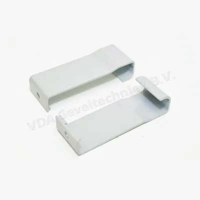 BKV scharnierkap Licht Grijs met verstel gat 105 x 38 x 24 mm
