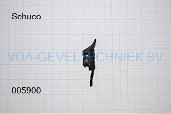 Schuco aanslagdichting rubber 59 284302 (prijs per meter
