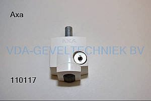 AXA oplegslot/cilinder wit 3012-20-98/8l