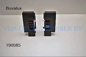 Buva eindkap/kopschot rechts+links zwart